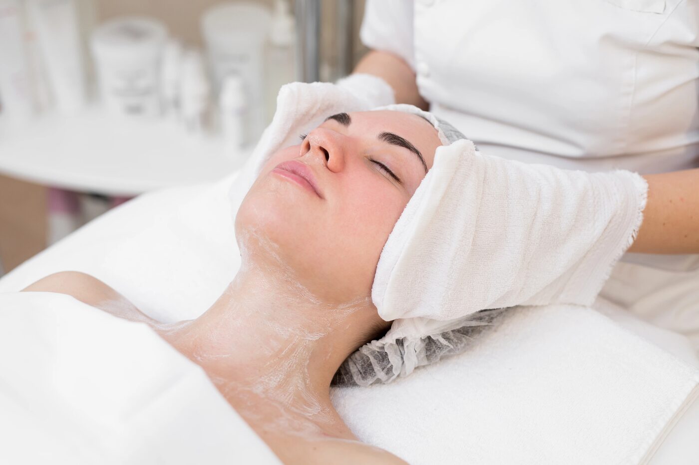 A calming facial treatment at Auresca Care